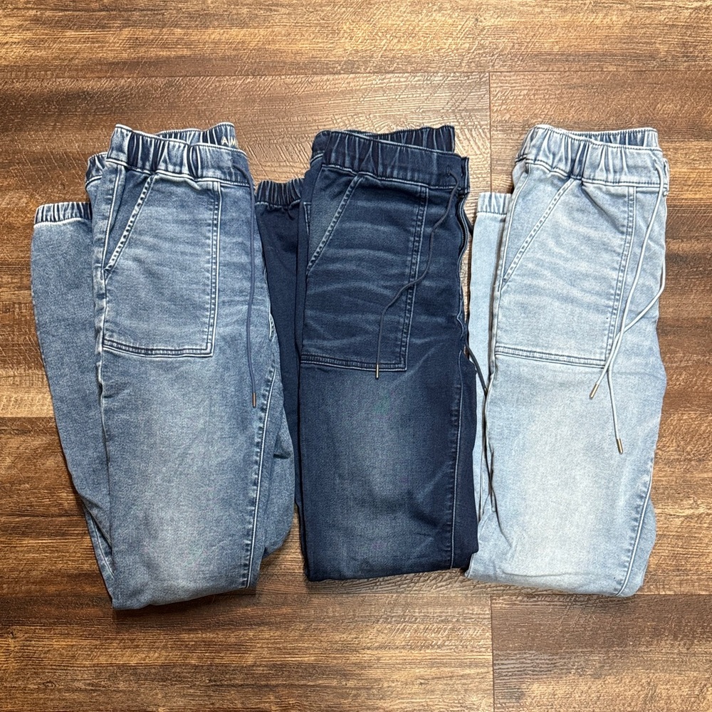American Eagle Denim Joggers 8 X-Long Bundle